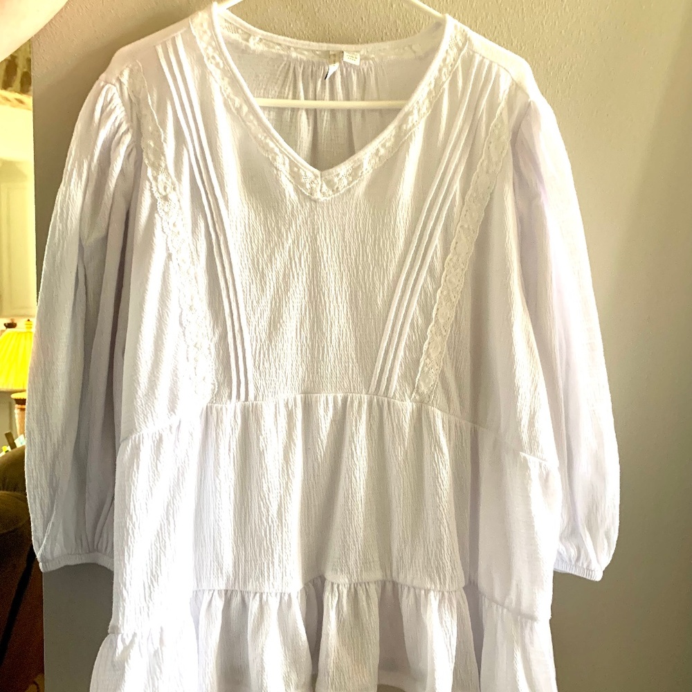 White Peasant Top